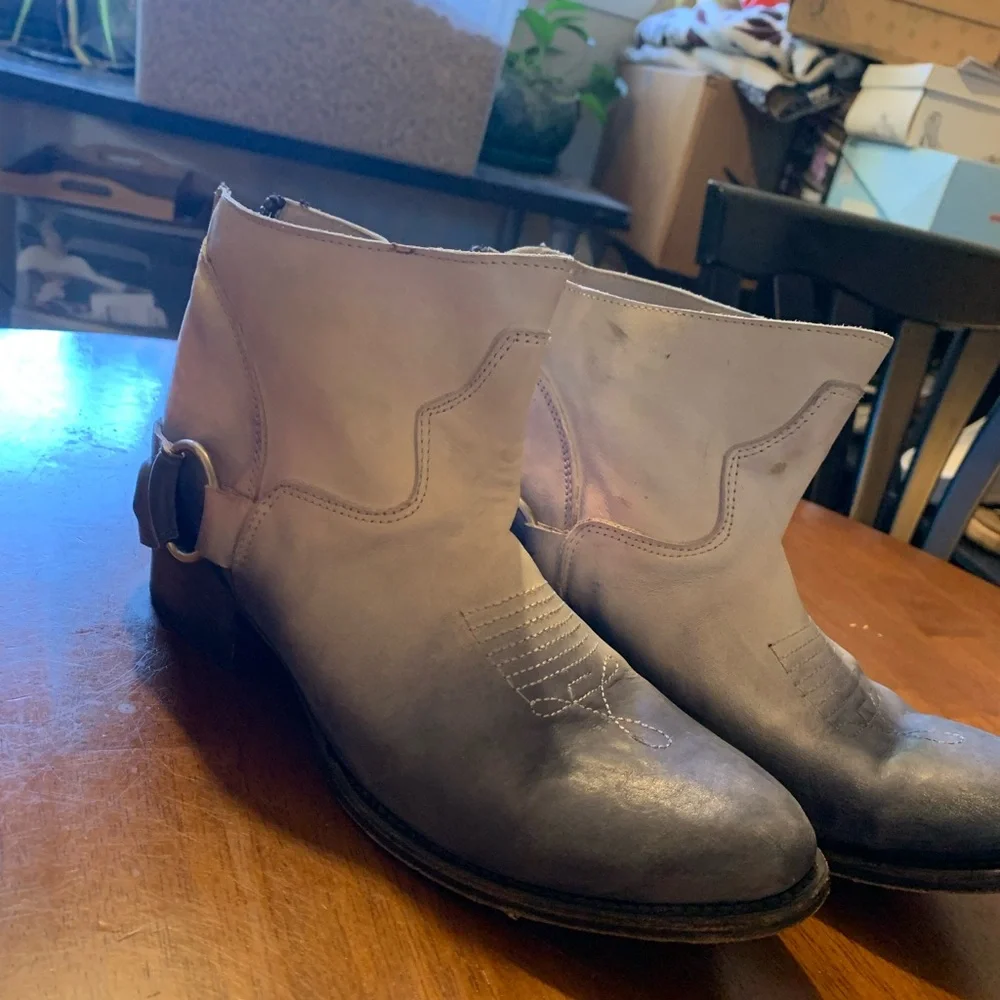 Freebird Blue Multi Ankle Boots - Picture 2 of 5